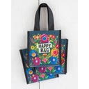 Happy Bag - Small Black Floral