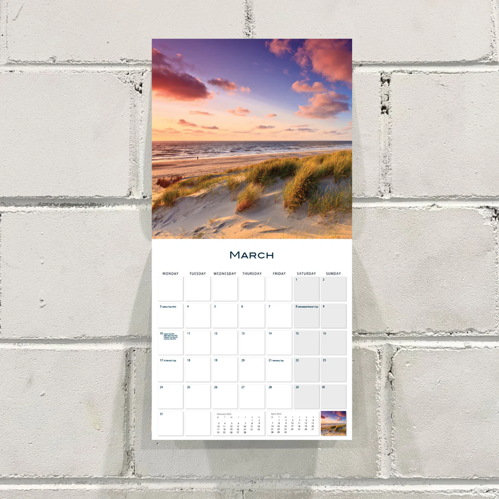 By The Beach 2025 Calendar