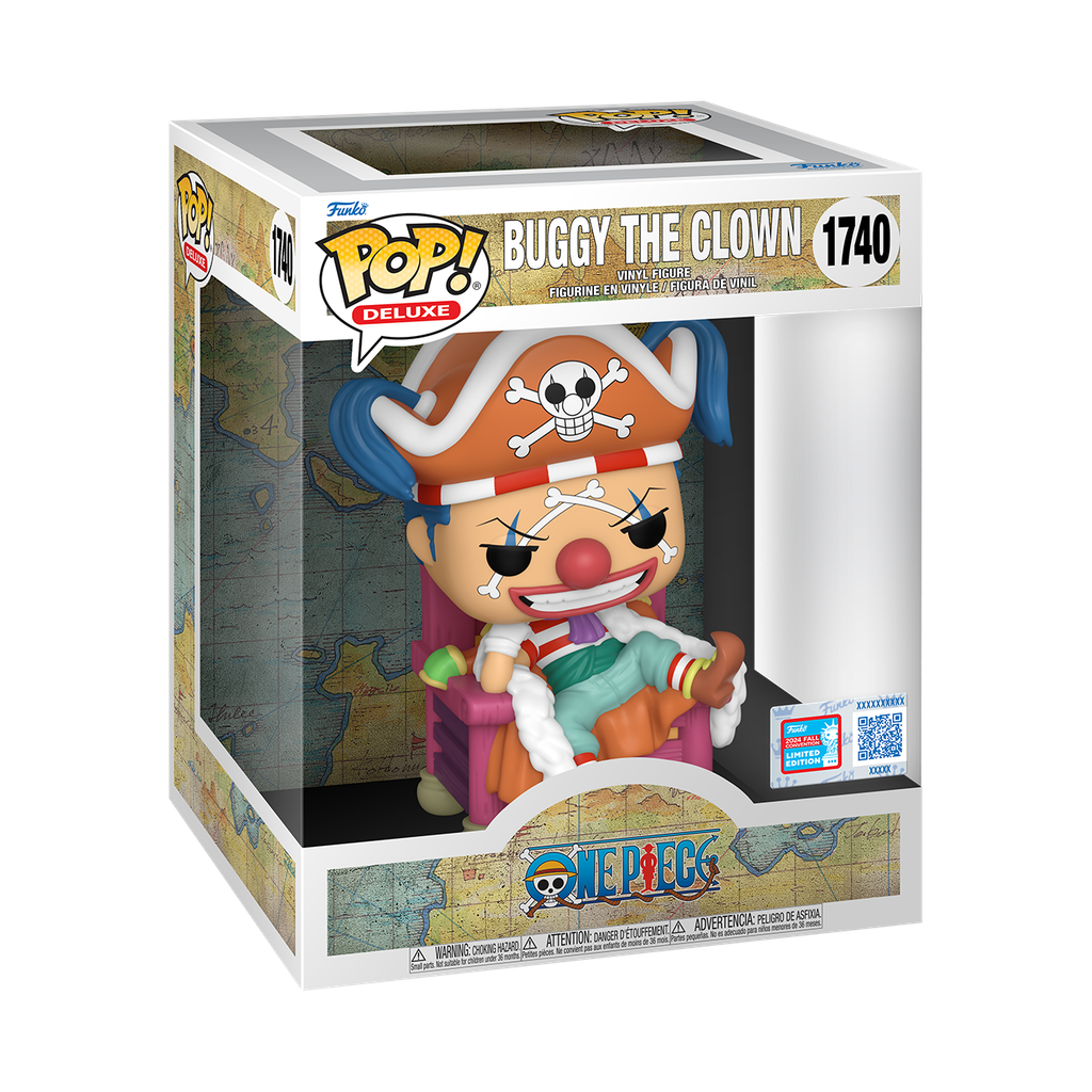 One Piece - Buggy on Throne Deluxe NYCC 2024 Fall Convention Funko Deluxe Pop! Vinyl