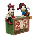 Mickey & Minnie Mouse "The Christmas Countdown" Figurine - Disney Traditions by Jim Shore