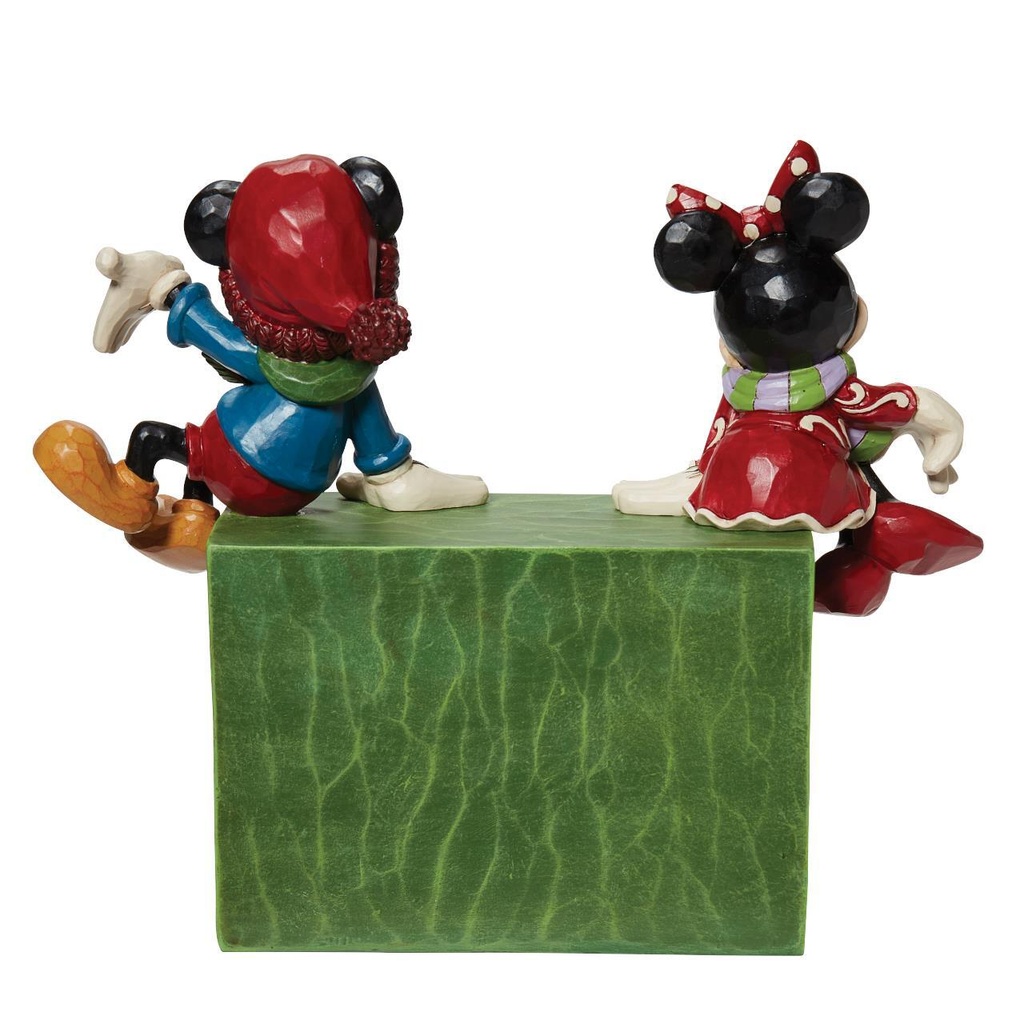 Mickey & Minnie Mouse "The Christmas Countdown" Figurine - Disney Traditions by Jim Shore