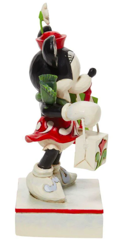 Minnie Mouse with Bag and Gift "Holiday Glamour" Figurine - Disney Traditions by Jim Shore