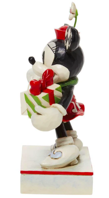 Minnie Mouse with Bag and Gift "Holiday Glamour" Figurine - Disney Traditions by Jim Shore
