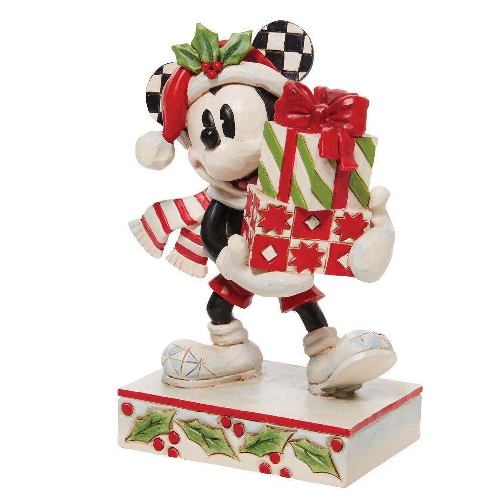 Mickey Mouse with Stacked Presents "A Season of Giving" Figurine - Disney Traditions by Jim Shore