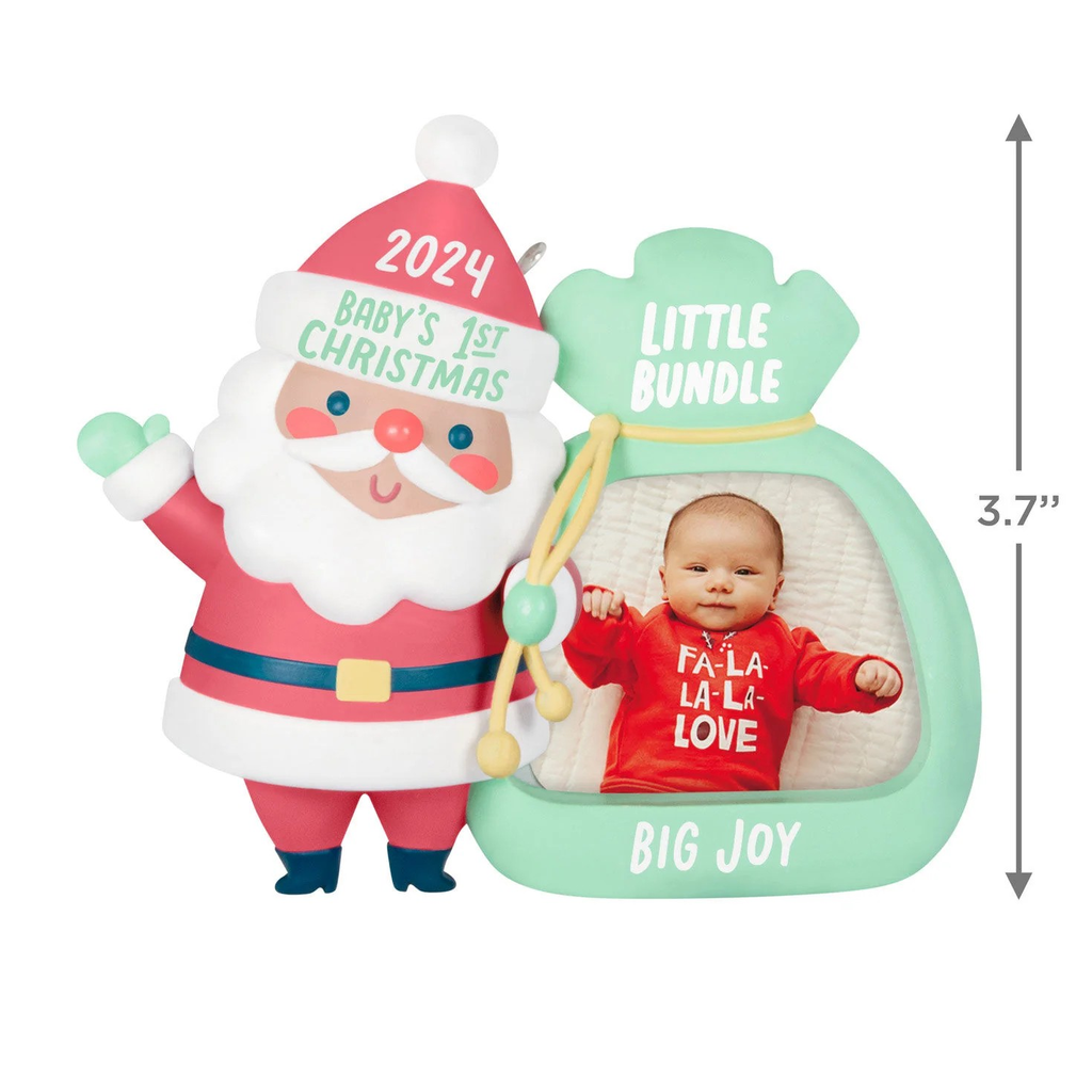 Little Bundle Big Joy Photo Frame - 2024 Hallmark Keepsake Christmas Ornament
