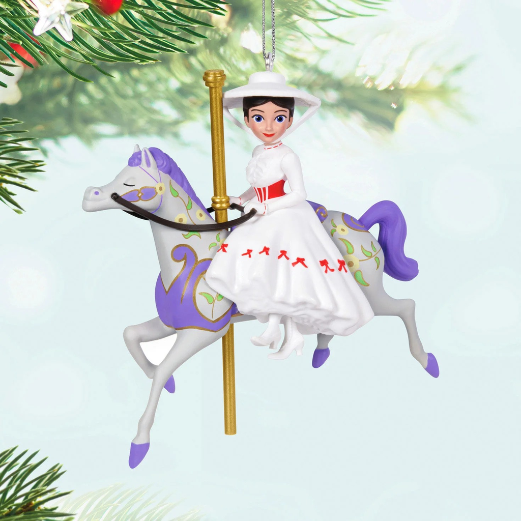 Disney Mary Poppins (60th Anniversary) A Practically Perfect Carousel Ride - 2024 Hallmark Keepsake Christmas Ornament