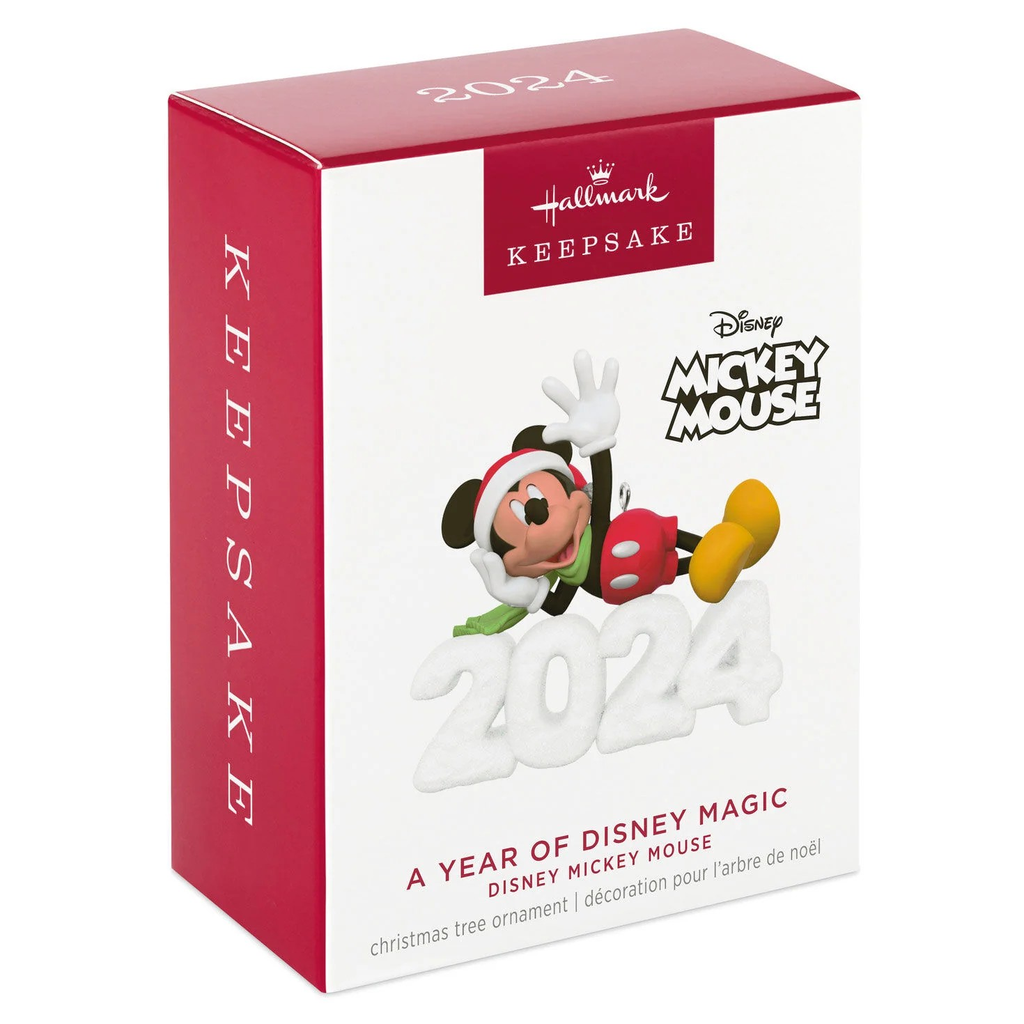 Disney Mickey Mouse - A Year of Disney Magic - 2024 Hallmark Keepsake Christmas Ornament
