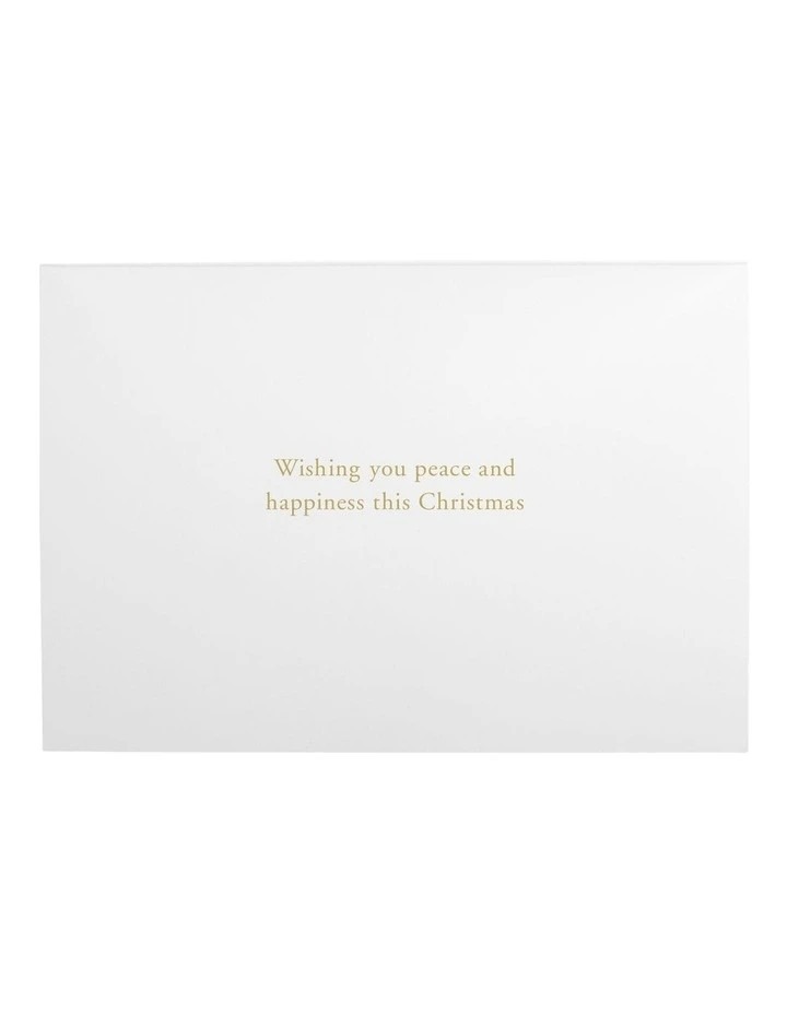 Simson Boxed Christmas Cards (Beyond Blue Charity Pack of 10) - Peace Typography with Dove