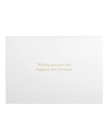 Simson Boxed Christmas Cards (Beyond Blue Charity Pack of 10) - Peace Typography with Dove