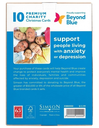 Simson Boxed Christmas Cards (Beyond Blue Charity Pack of 10) - Peace Typography with Dove