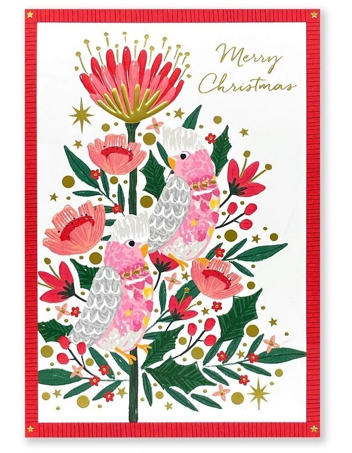 Simson Boxed Christmas Cards (Breast Cancer Charity Pack of 10) - Galah Greetings