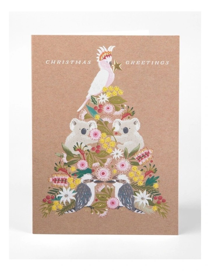 Simson Boxed Christmas Cards (Prostate Cancer Charity Pack of 10) - Bush Animals