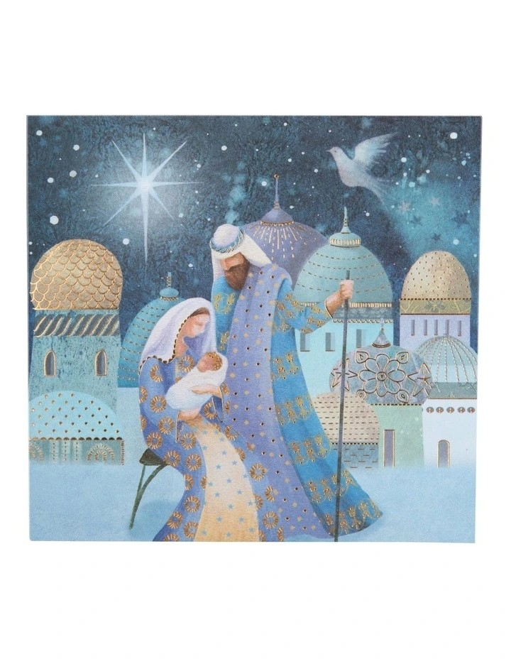Simson Boxed Christmas Cards (Ovarian Cancer Charity Pack of 10) - Mary & Joseph