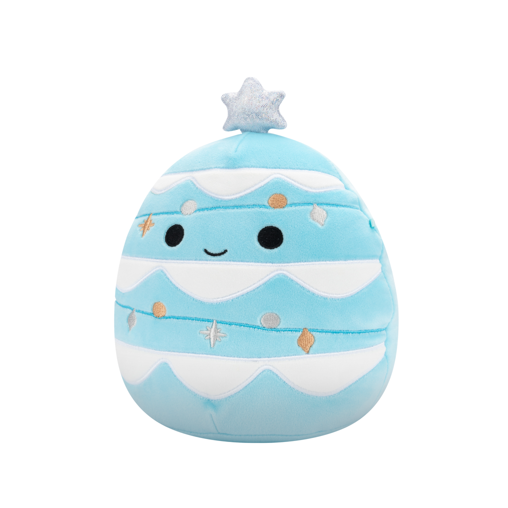 Keiko the Blue Christmas Tree 7.5 inch Squishmallows 2024 Christmas