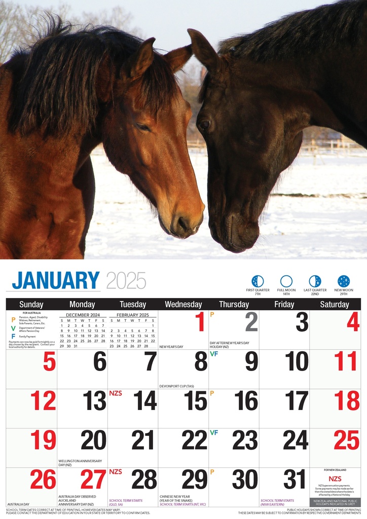 Big Print Best Friends 2025 Calendar
