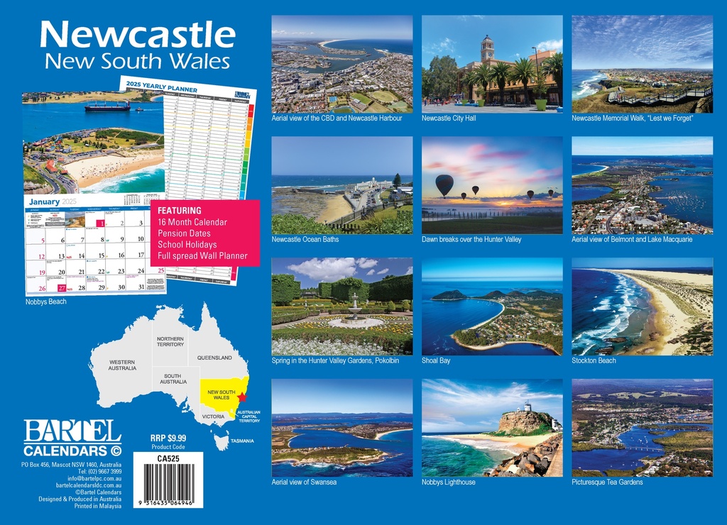 Newcastle & The Hunter Prestige 2025 Calendar
