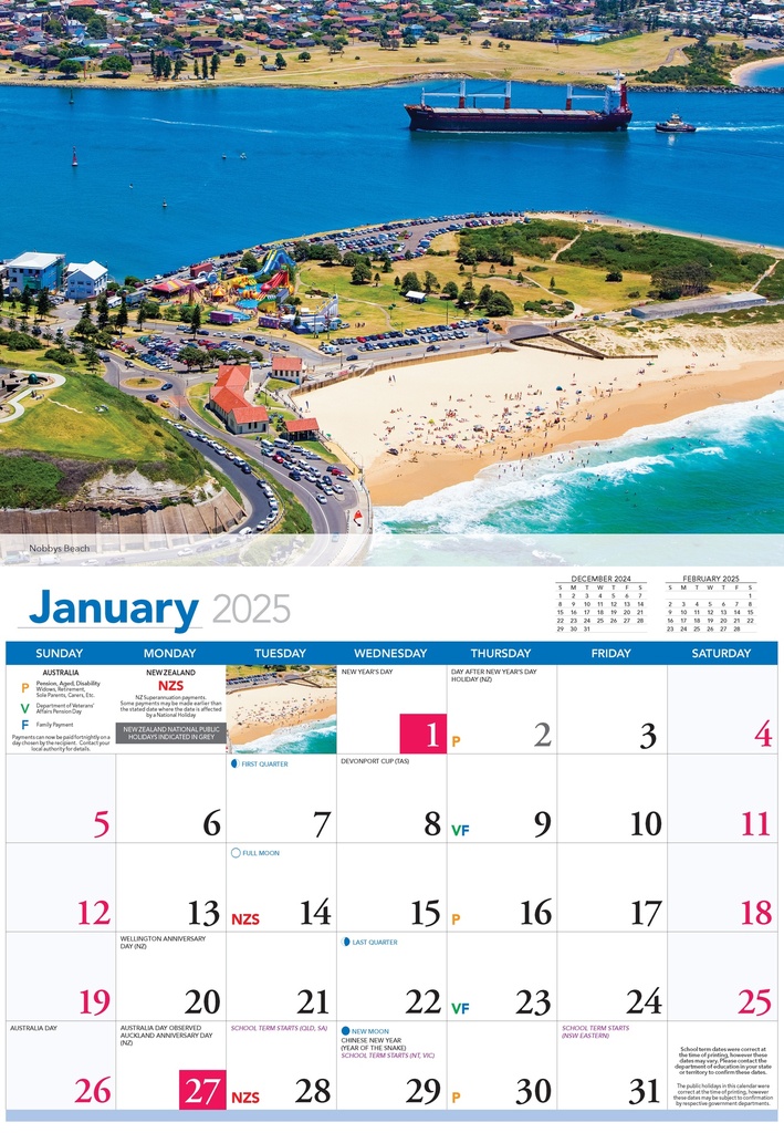 Newcastle & The Hunter Prestige 2025 Calendar