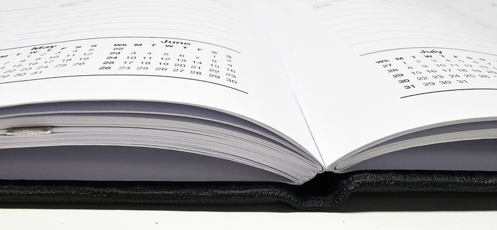 2025 A5 WTV Diary - Becall Casebound Black