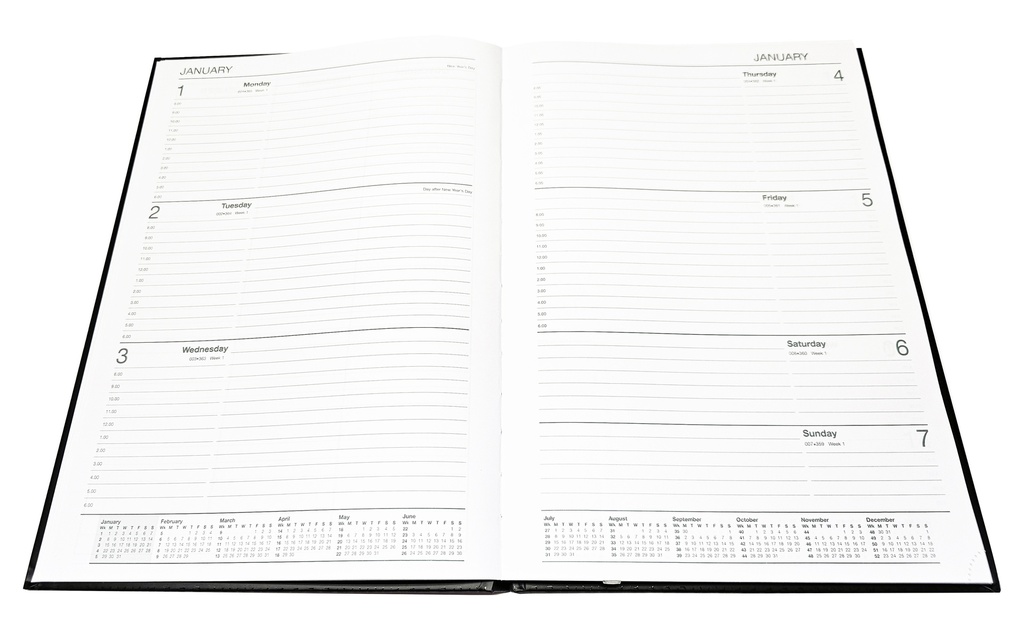 2025 A4 WTV Diary - Everyday Casebound Black