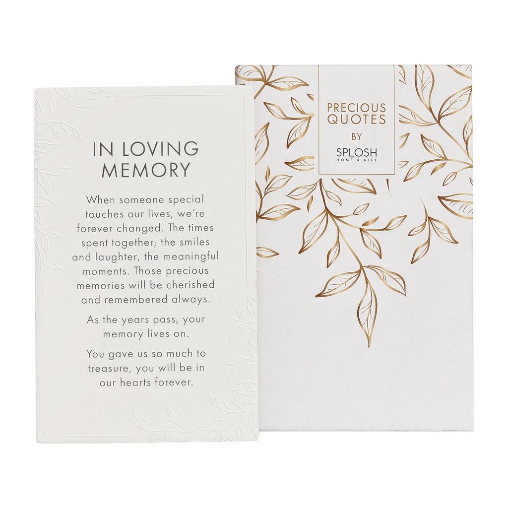 Precious Quote - In Loving Memory