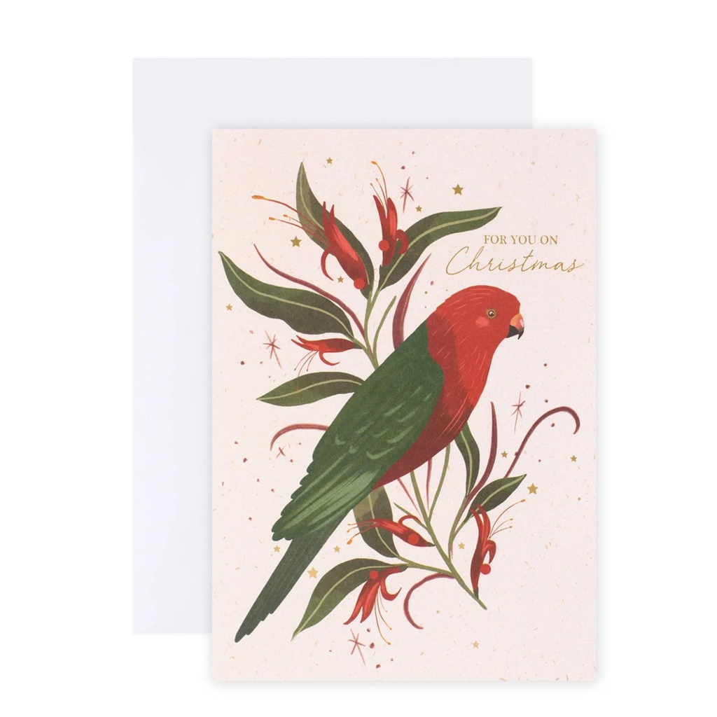 Hallmark Charity Boxed Christmas Cards (Pack of 10) - Australian King Parrot