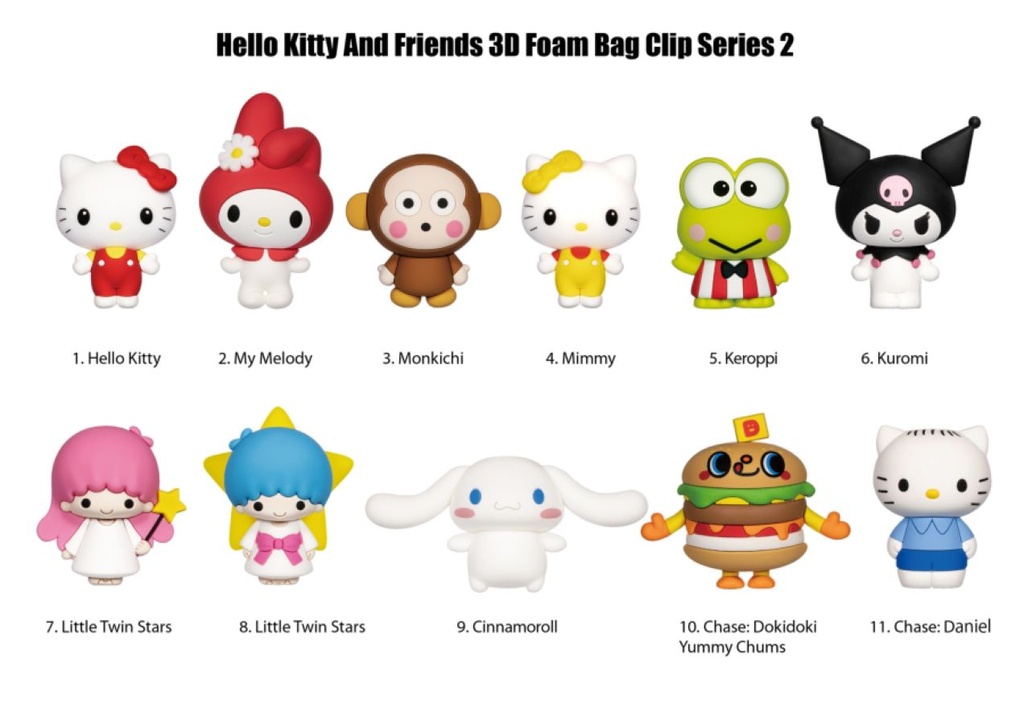 Sanrio Hello Kitty and Friends - Hello Kitty 3D PVC Bag Clips Blind Bag Series 2