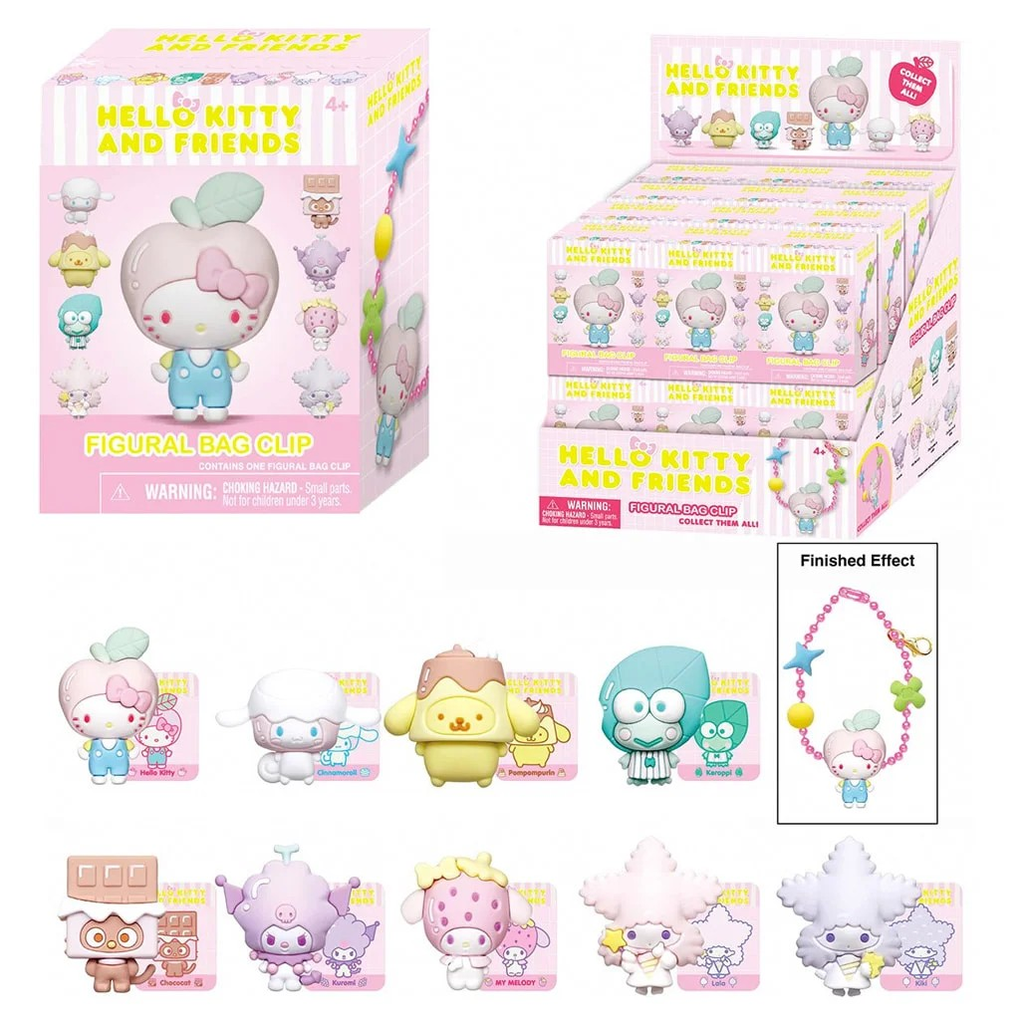 Sanrio Hello Kitty and Friends - Hello Kitty Figural Bag Clips - Bubble Tea Series Blind Box
