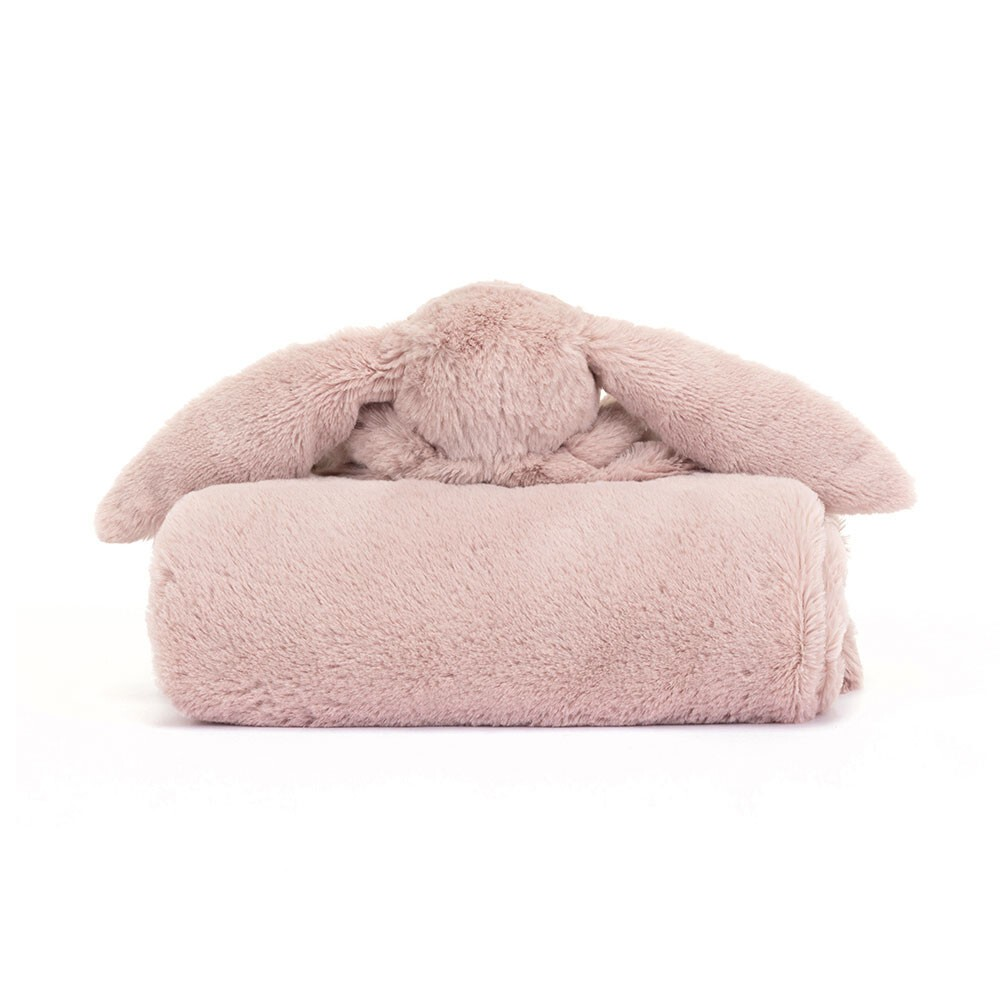 Bashful Luxe Bunny Rosa Blankie - Jellycat