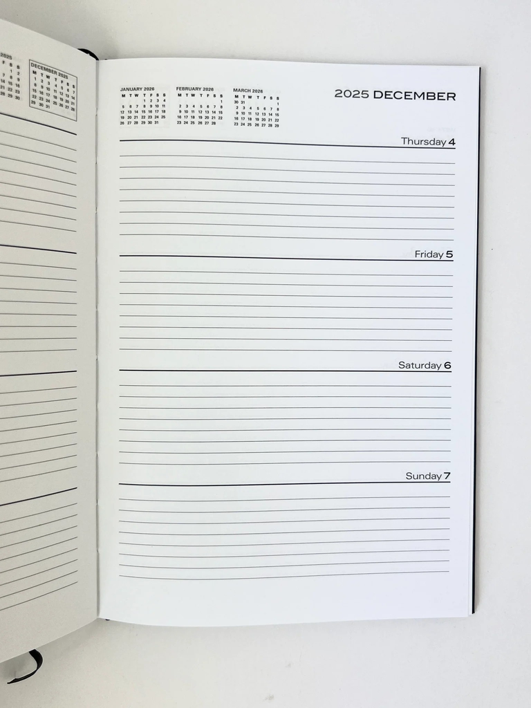 2025-2026 Financial Year Diary - A5 WTV Black