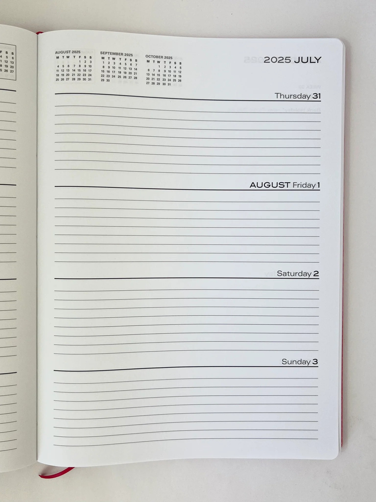 2025-2026 Financial Year Diary - A4 WTV Oxford Blue