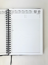 2025-2026 Financial Year Diary - A4 DTP Spiral Black
