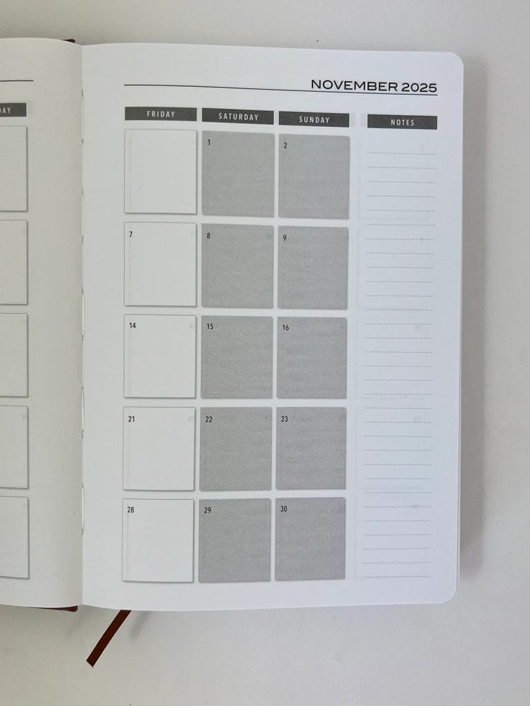 2025-2026 Financial Year Diary - A5 DTP Tan