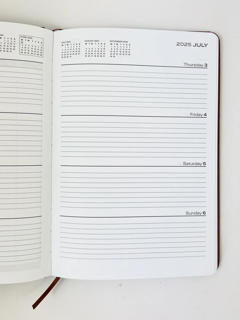 2025-2026 Financial Year Diary - A5 WTV Blue