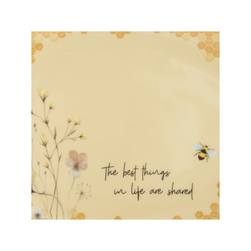 Beeutiful Bee's Giving Plate - Yellow Oval