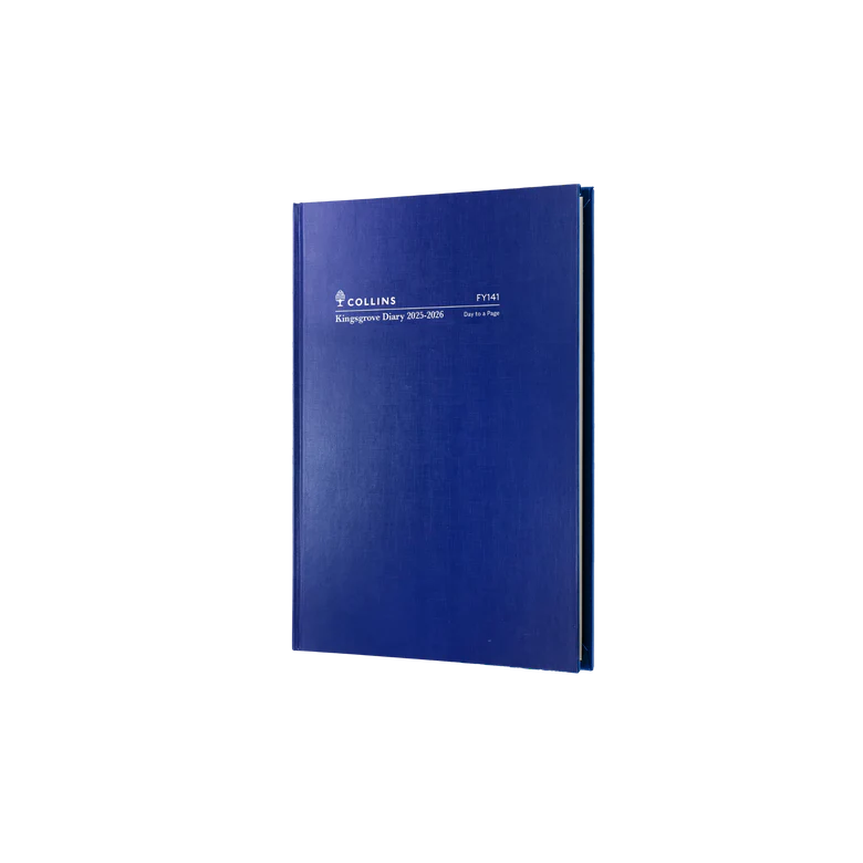 2025-2026 Financial Year Diary - Collins Kingsgrove A4 Day-To-A-Page (DTP) Blue