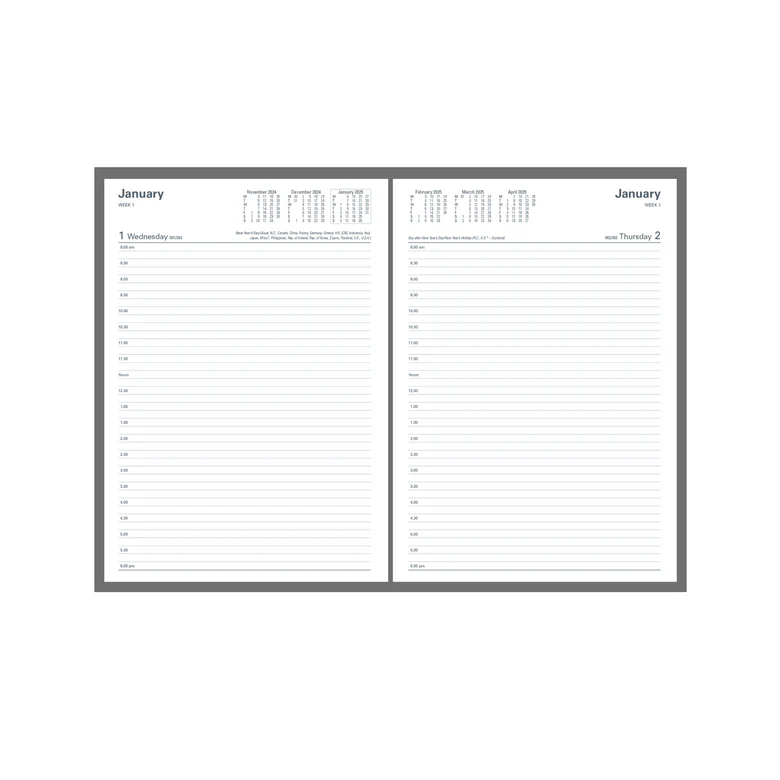 2025-2026 Financial Year Diary - Collins Kingsgrove A4 Day-To-A-Page (DTP) Blue