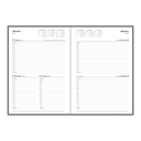 2025-2026 Financial Year Diary - Collins A5 2-Days-To-A-Page (2DTP) Black