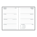 2025-2026 Financial Year Diary - Collins A6 Week-To-View (WTV) Black