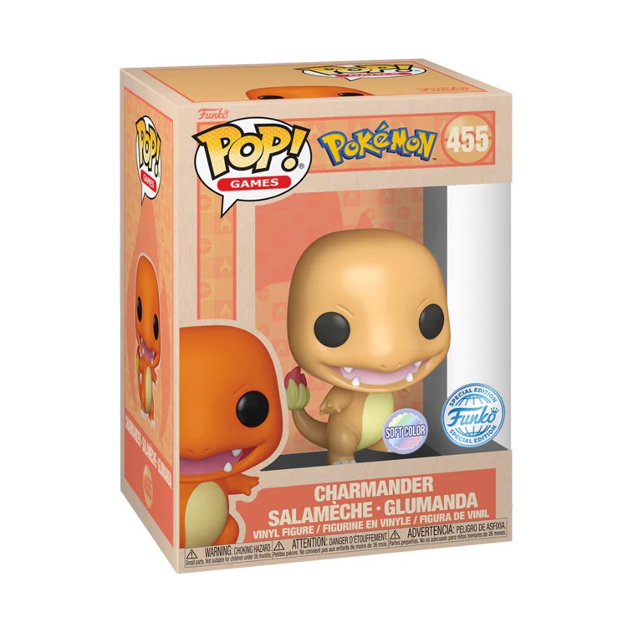 Pokemon - Charmander (Pastel US Exclusive) Funko Pop! Vinyl Figure #455