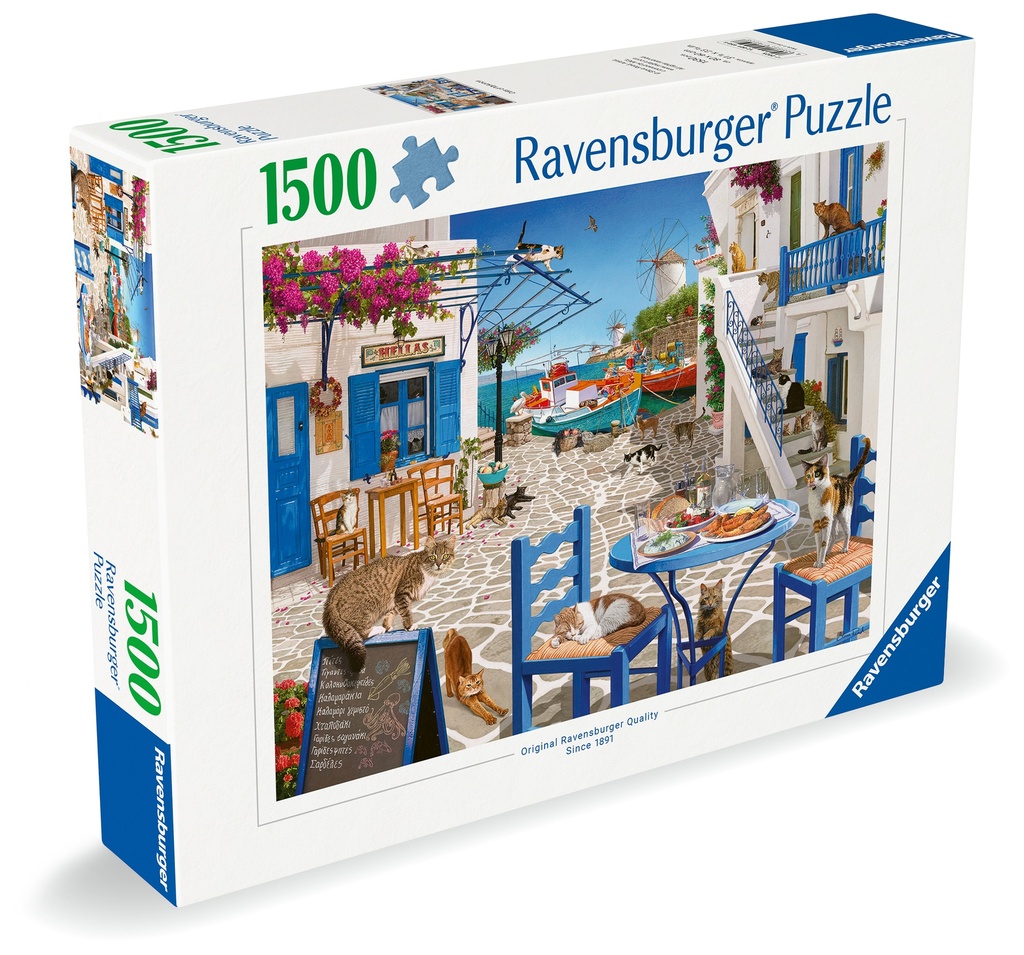 Cats of Mykonos 1500pc Puzzle - Ravensburger