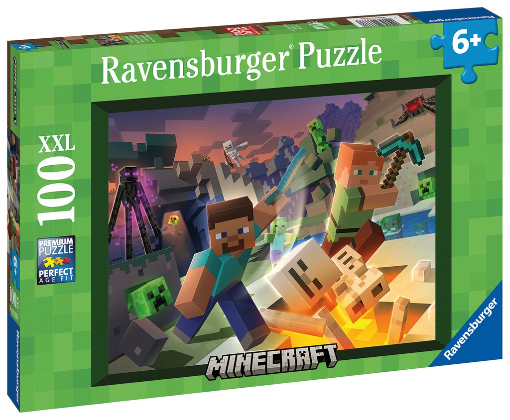 Monster Minecraft 100pc Puzzle - Ravensburger 