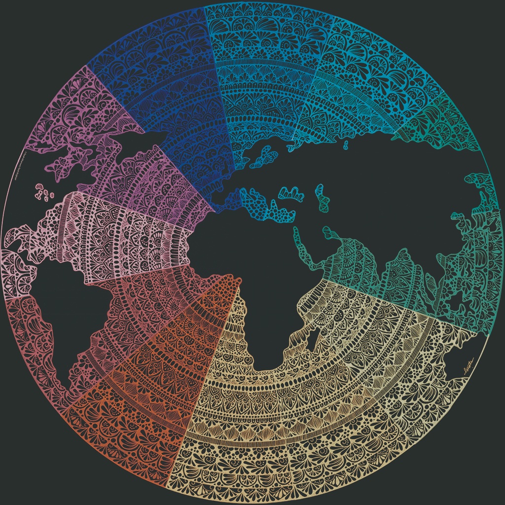 Circle of Colours (Mandala) 500pc Puzzle - Ravensburger
