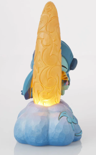 Lilo & Stitch: "Sweet Dreams" Stitch & Scrump on LED Moon Figurine - Disney Traditions by Jim Shore