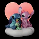 Lilo & Stitch: Stitch & Angel Light Up Figurine - Enesco Disney Showcase