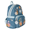 Disney - Dogs & Cats Faux Denim Fringe Mini Backpack - Loungefly