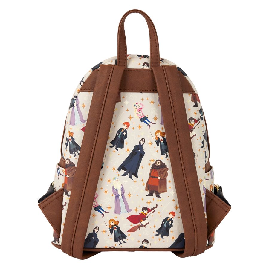 Harry Potter - Hogwarts All-Over Print Spring Mini Backpack - Loungefly