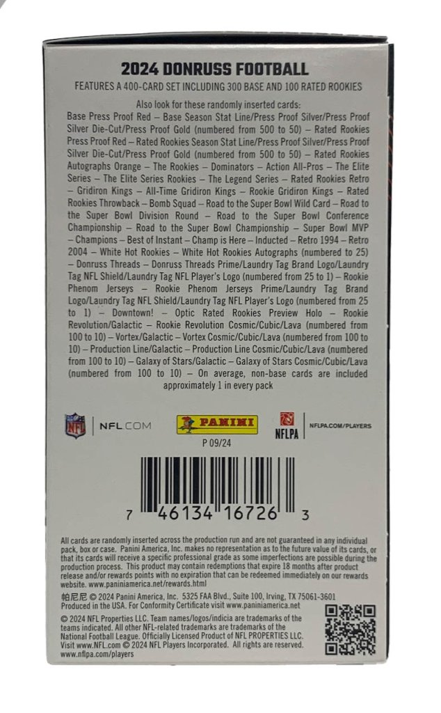 Panini Donruss 2024 NFL Football Blaster Box