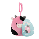 Pollyanna the Pink Cow 3.5 inch Squishmallows Clips