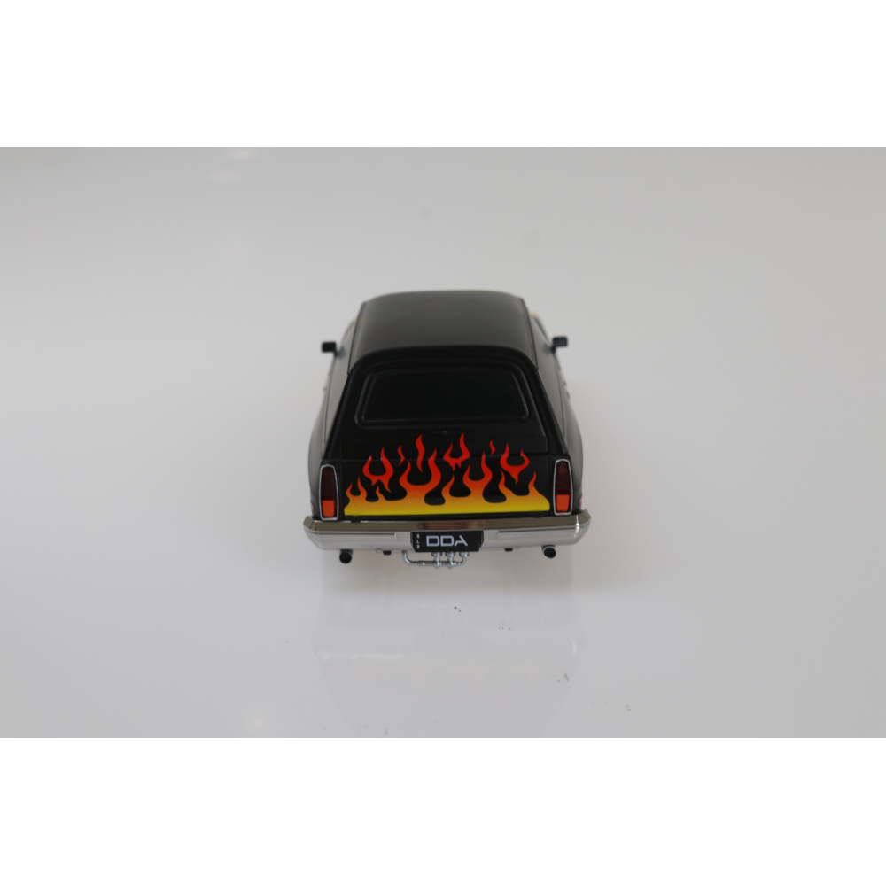 1:24 Black w/ Flames HJ Holden Panelvan Custom Spectra Rides Light Up - Plastic