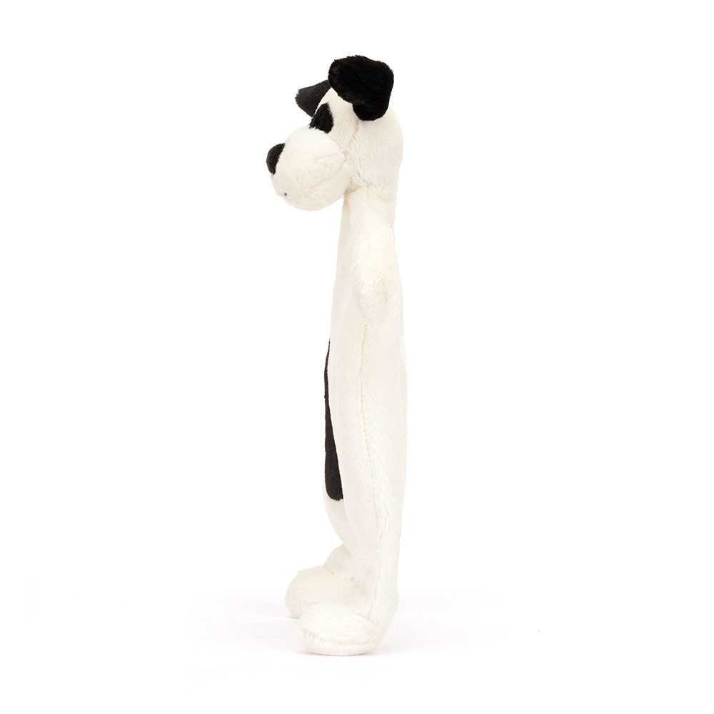 Bashful Black & Cream Puppy Comforter - Jellycat